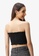 JUST G black Teens Sparkly Smocked Bandeau 7DED0AAD811CCAGS_4