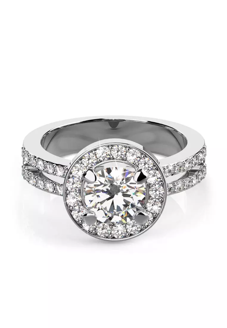 Bloom Ring Embellished with Swarovski crystals