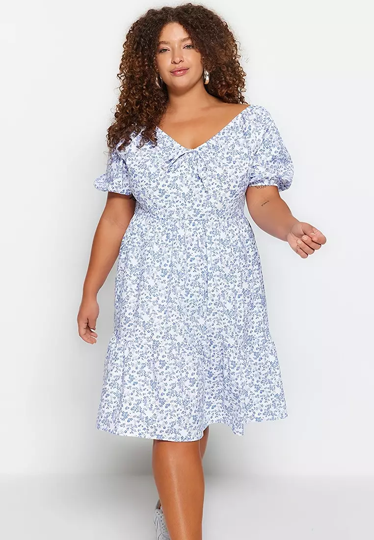 White skater dress plus clearance size