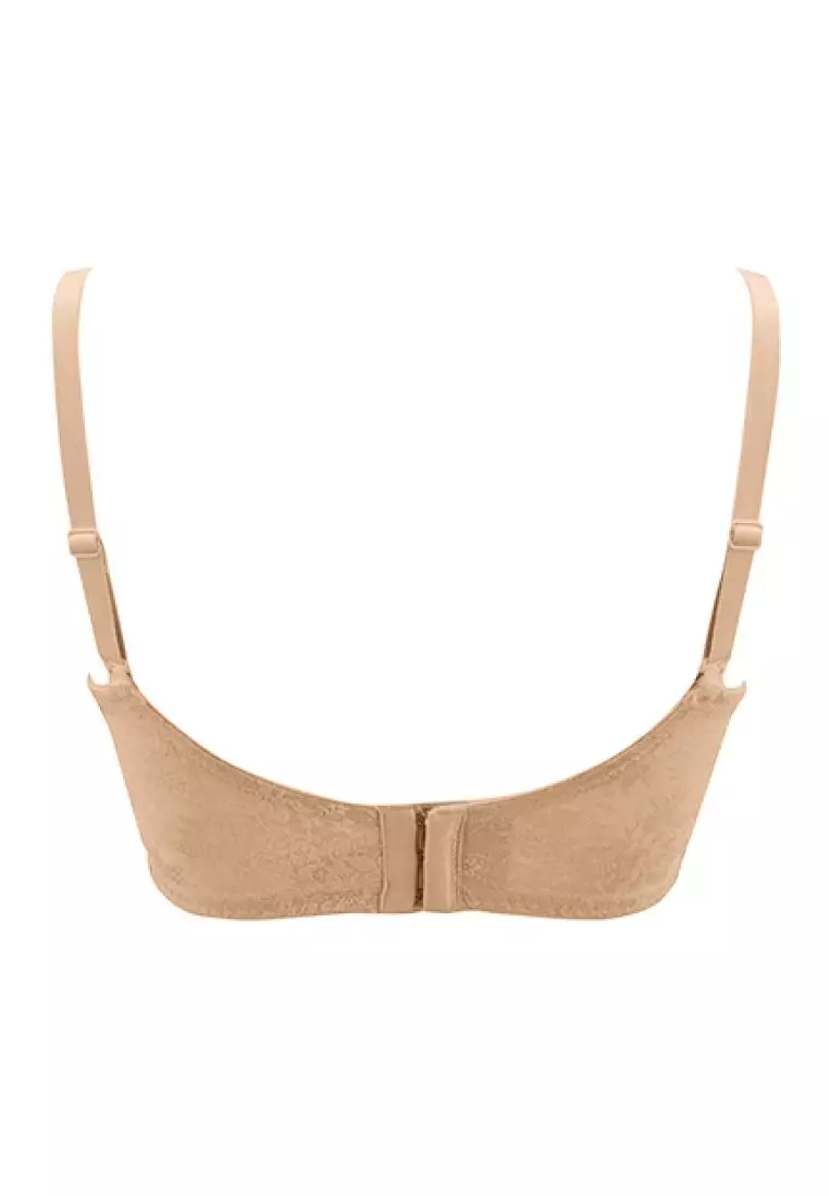 Wacoal Slimsider IB 4415R1 - Cream & Brown - 3/4 cup - Wire - Cut & sew