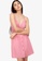 ZALORA BASICS pink Overlap Shoulder Tie Dress 9016FAA2A3BA6EGS_1