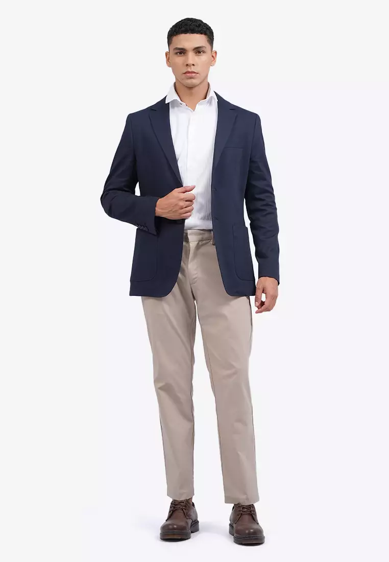 Textured Long Sleeve Blazer