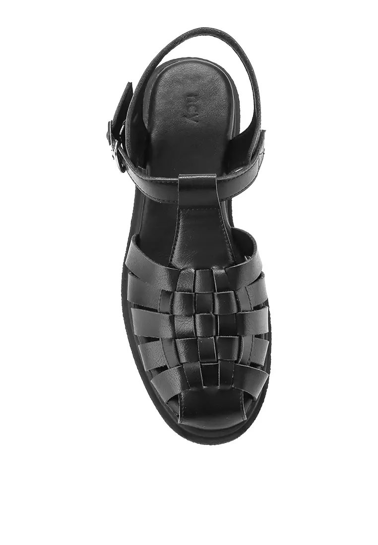 CARMEN J2384-1 Fisherman Shoes Black