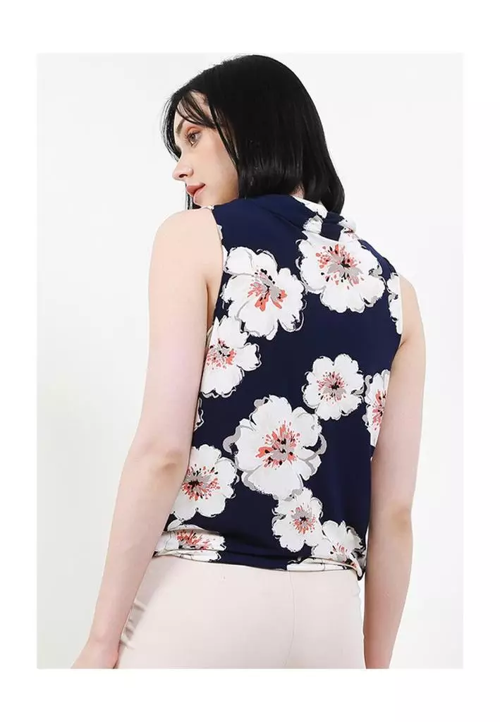 Chanira Penola Blouse-Navy Multi