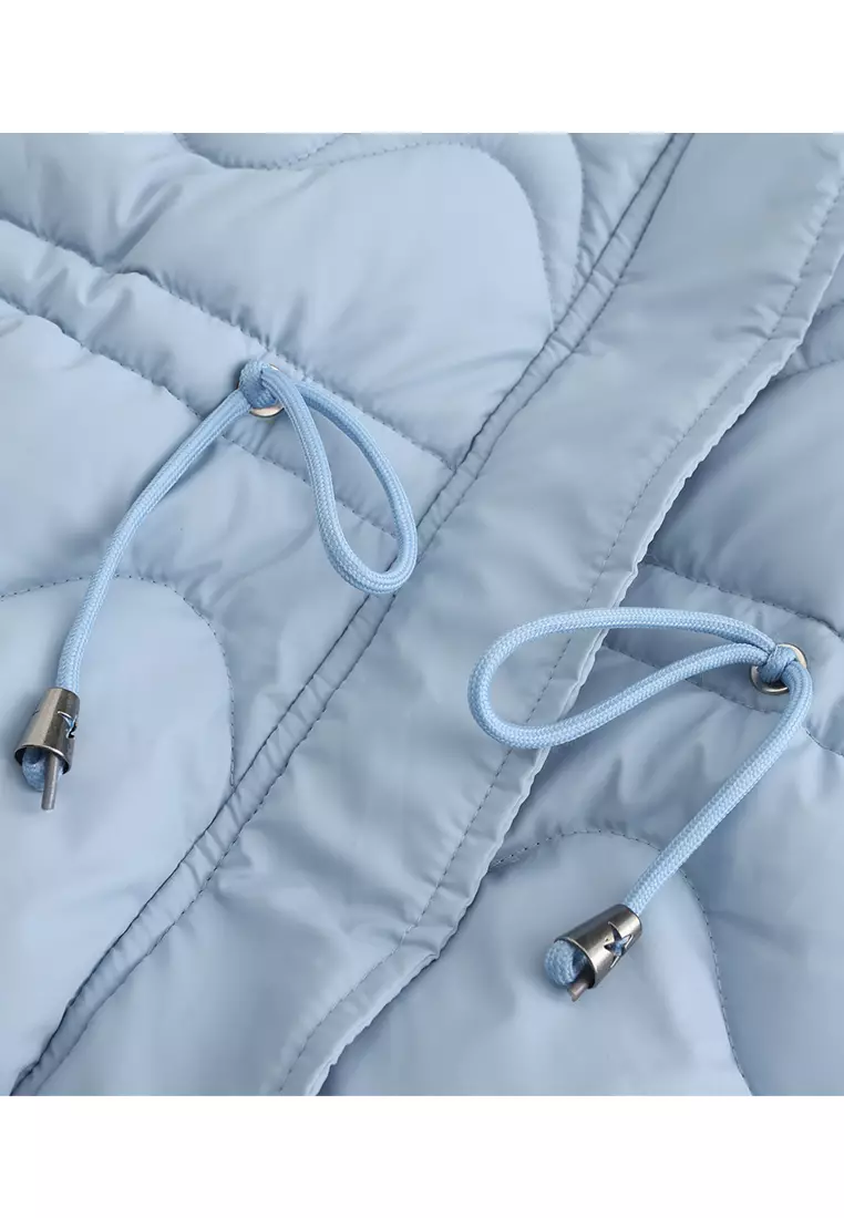 Detachable Faux Fur Collar Hooded Coat AD82303