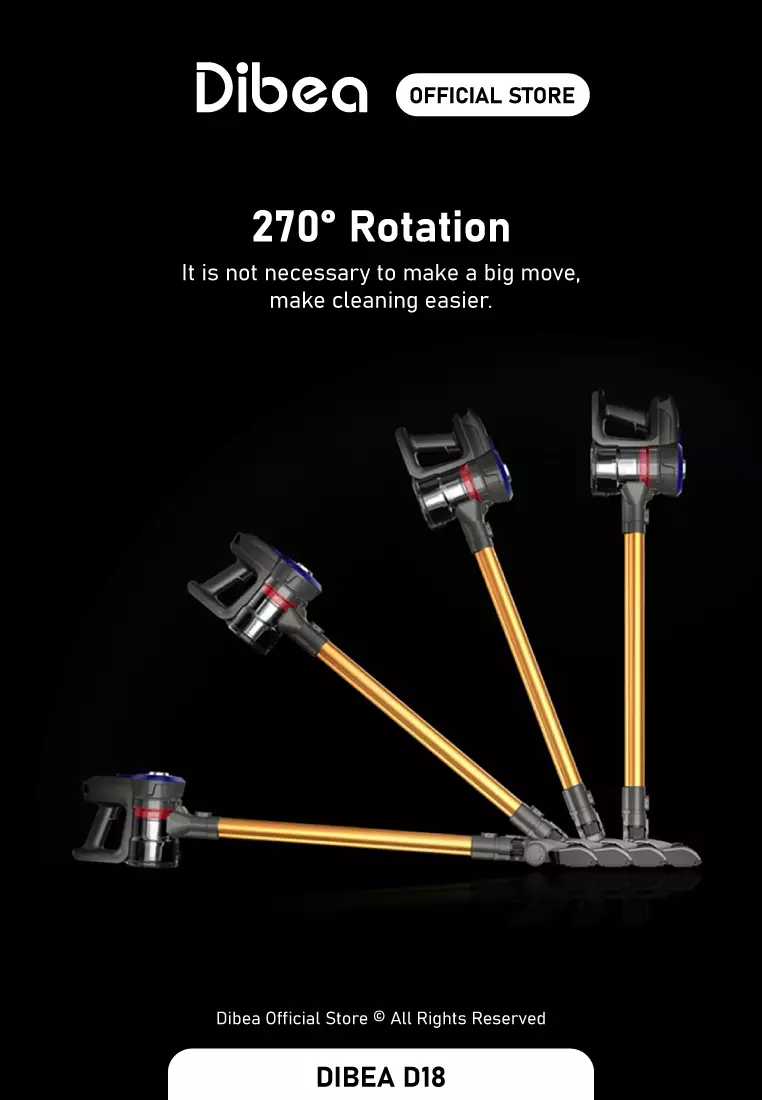 Buy DIBEA Dibea D18 Cordless Vacuum Cleaner Handheld Stick LED