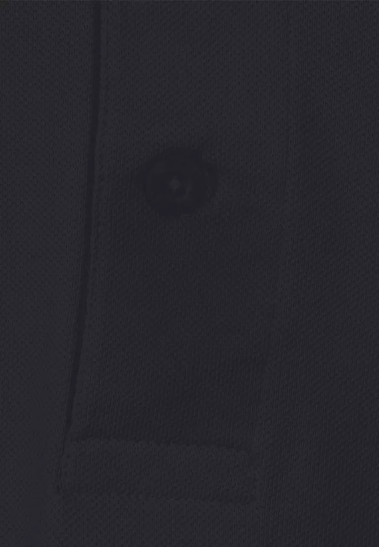 Men's Basic Plain Polo Shirt - Black