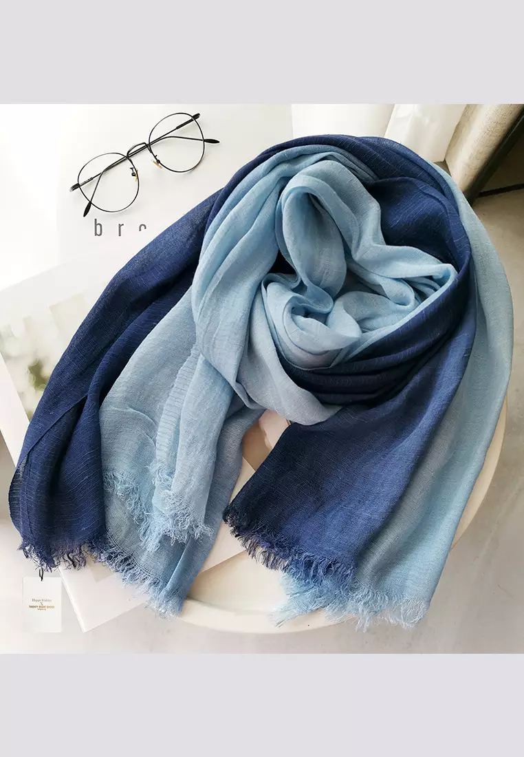 Cotton Yarn Mix Color Tie Dye Scarf JW JS-1100.a