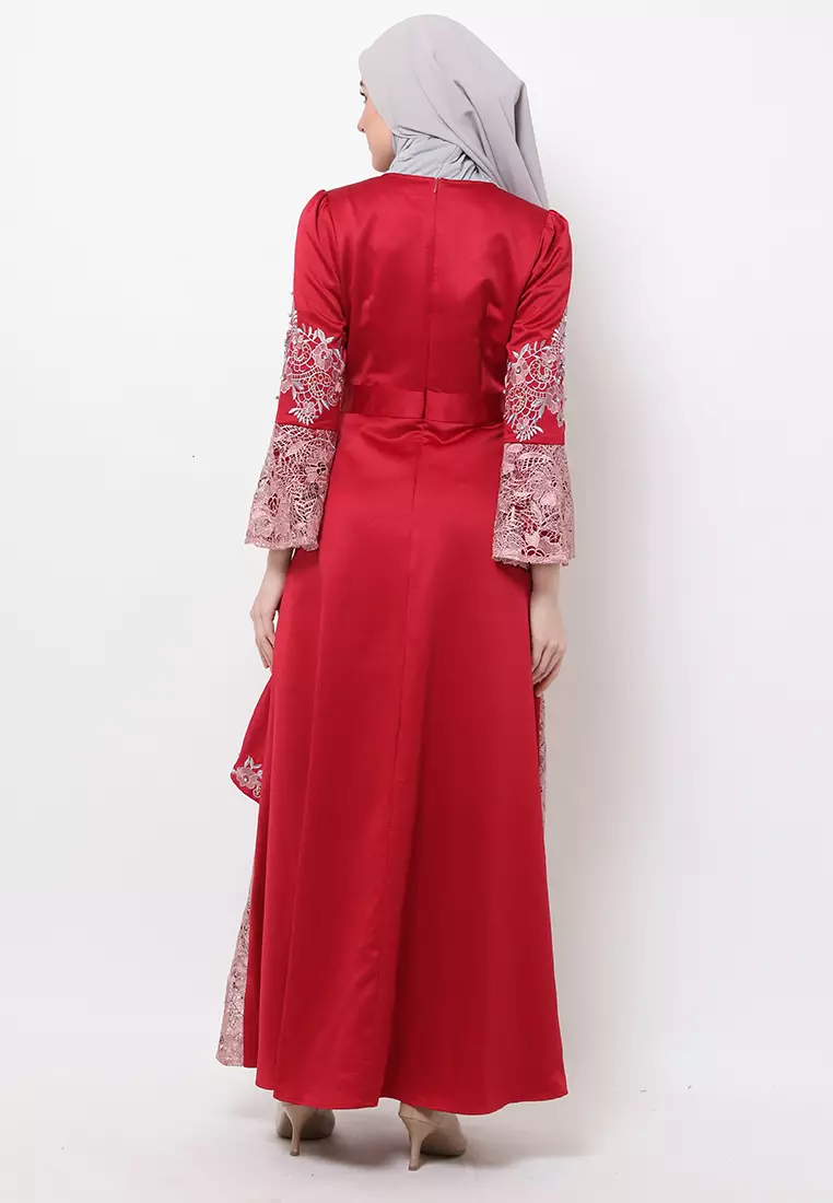 Bibiq Gamis Brokat Satin