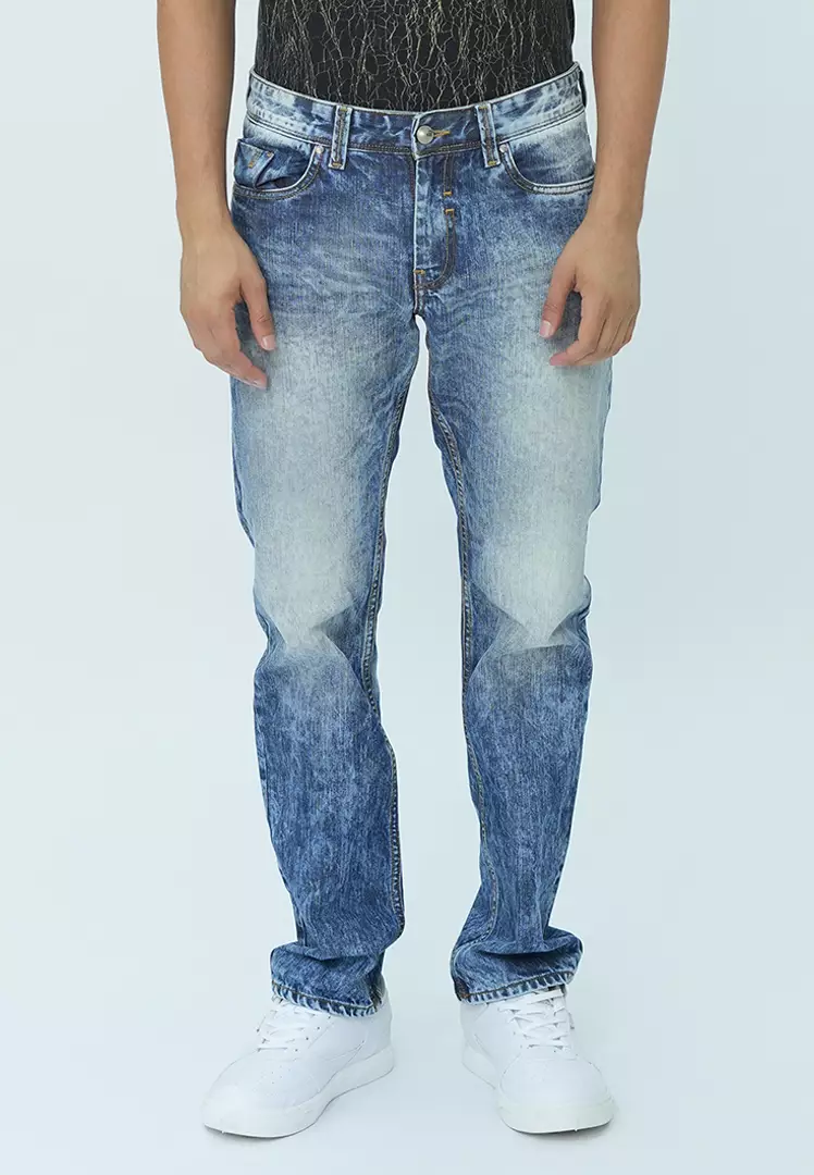 LGS - Celana Panjang Jeans Premium Pria Motif Washed - JPF.293.P107.A679.C