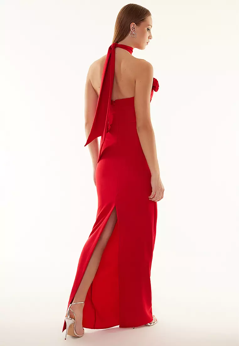 Slit Evening Dress