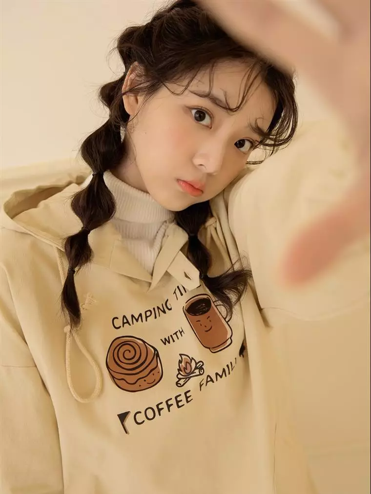 Buy OBSTYLE Café Family Pure Cotton Outdoor Style Printed Hooded