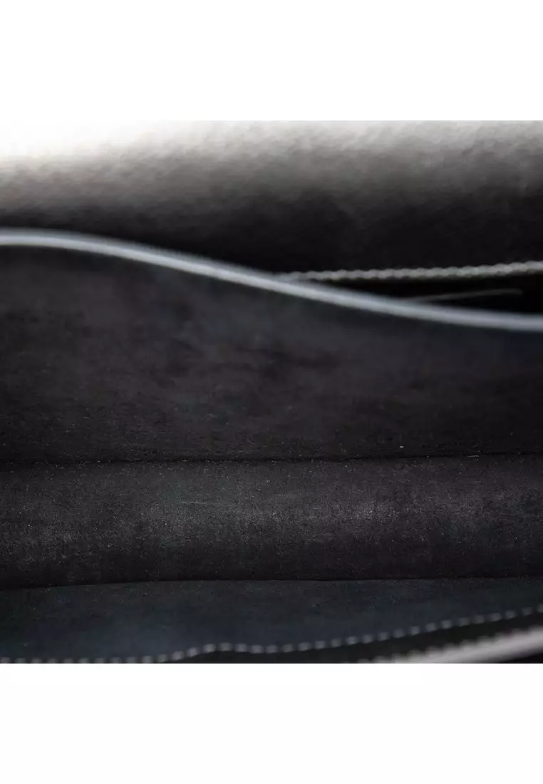 Pre-Loved Saint Laurent Medium Metallic Calfskin Monogram Sunset Crossbody