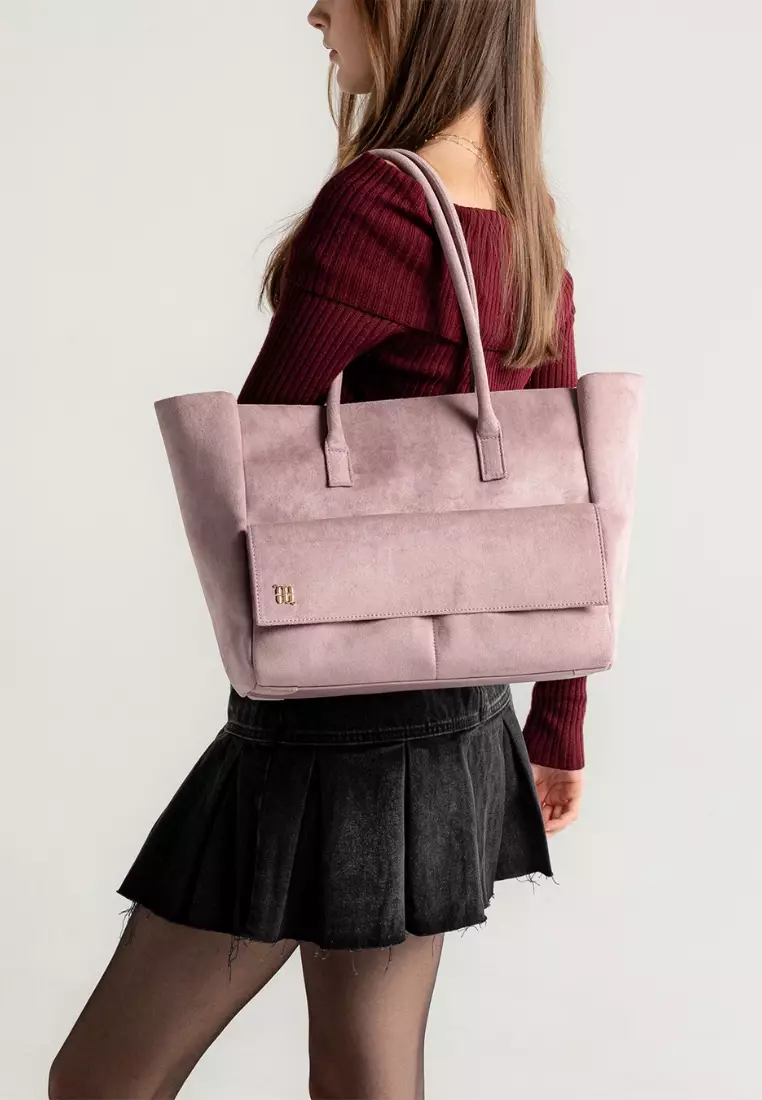 Aure M Tote Suede - Blush