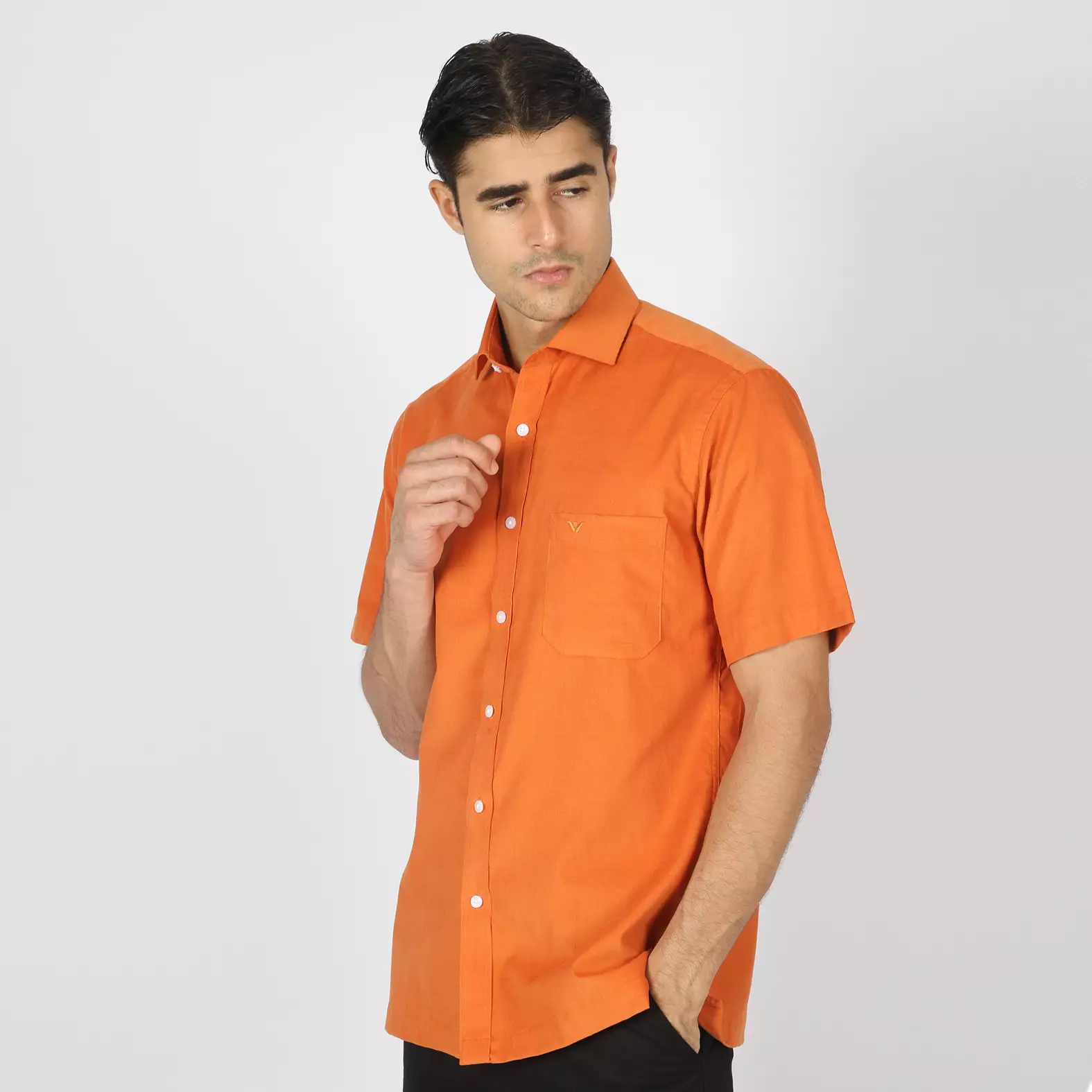 Kemeja Pria Lengan Pendek Ethan White OG Reemar