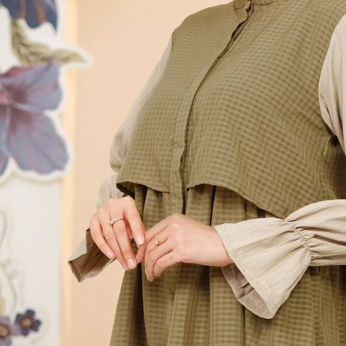 ZM Zaskia Mecca - Eliya Dark Clove Tunik Muslim Wanita - Edisi Senandung Alam