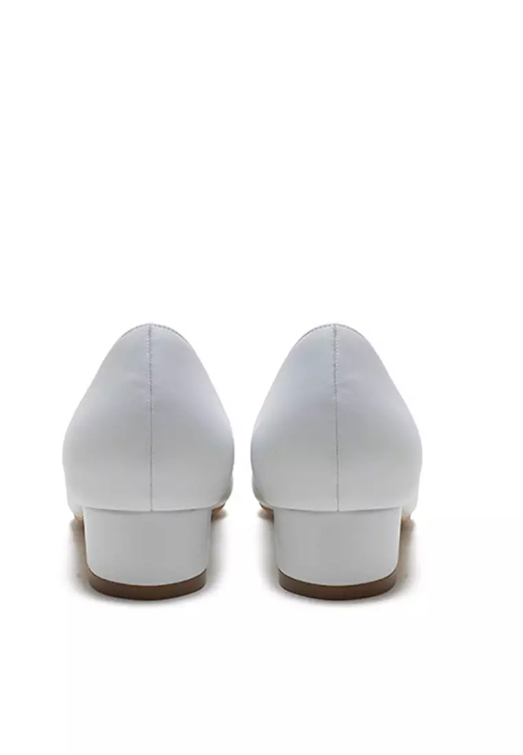 3CM Uniform Pointed Low Heel Shoes HZL231