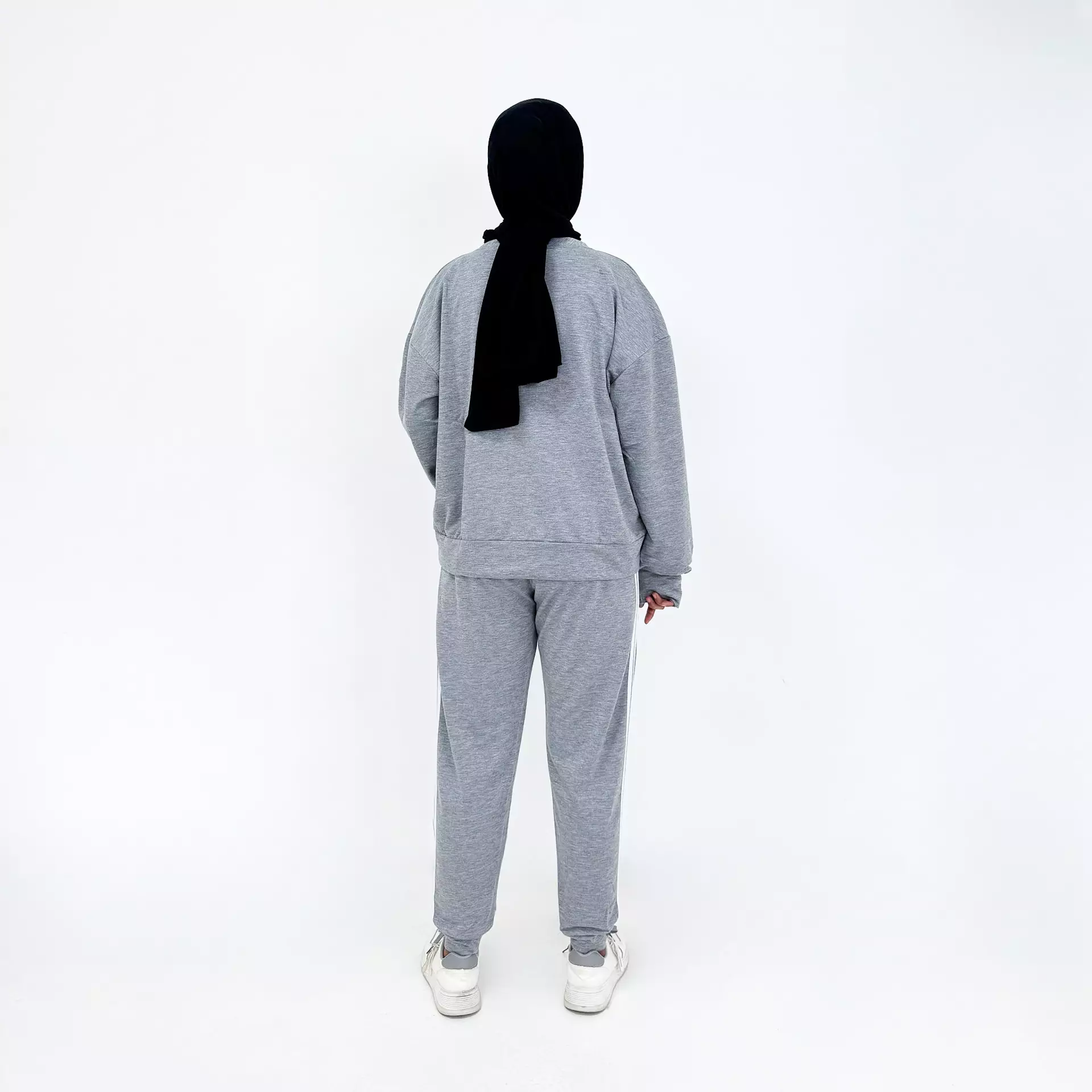 Raima Set Sporty Jogger Pants GREY Setelan Baju Olahraga Wanita