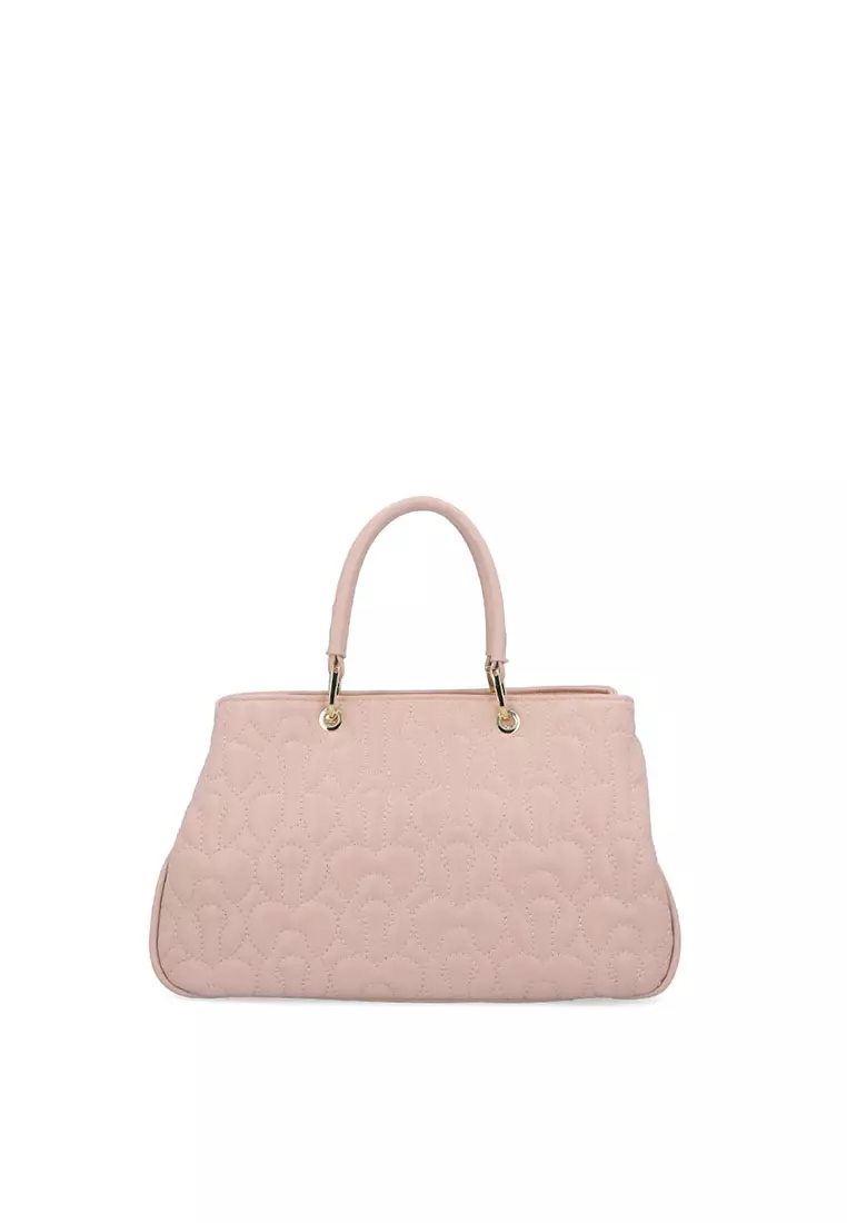 Buy Carlo Rino Vega Quilted Top Handle - Light Pink 2026 Online | ZALORA