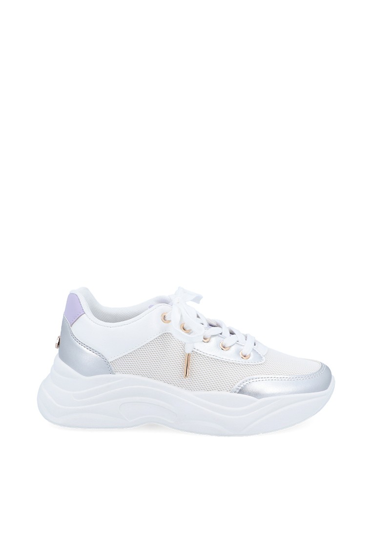 White Metalic Sneakers