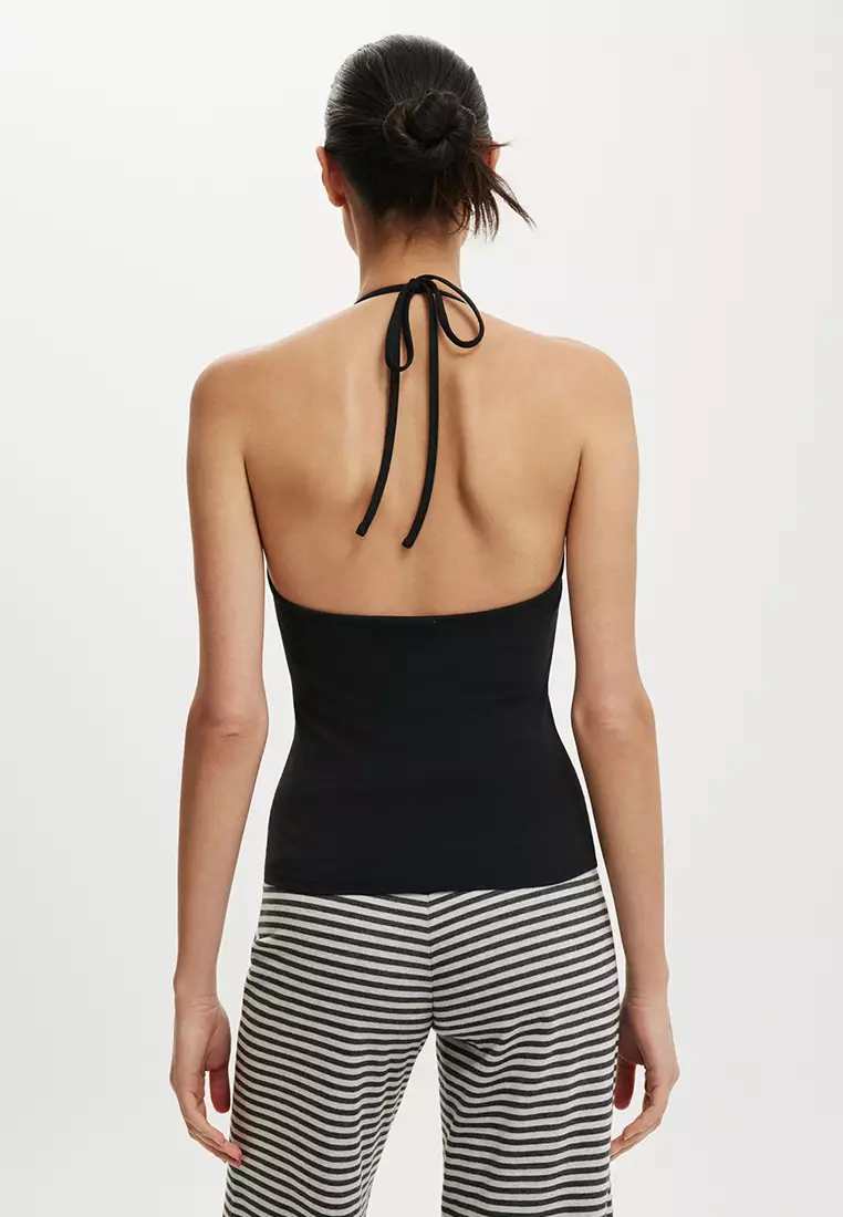 Hold Me Tie Halter Top