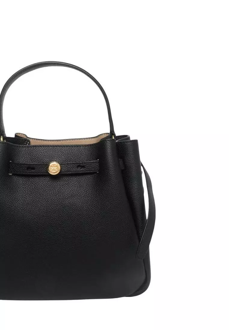 ショルダーバッグ・ポシェット Tory Burch Black Leather Romy Bucket Bag Romy Bucket Bag: Women's Handbags | Crossbody Bags | Tory