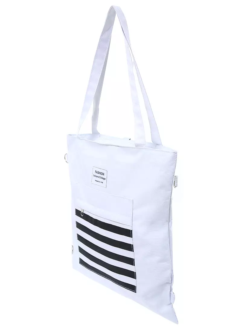 Liora Tote Bag Woman Tali Design Simple Quality Premium - White