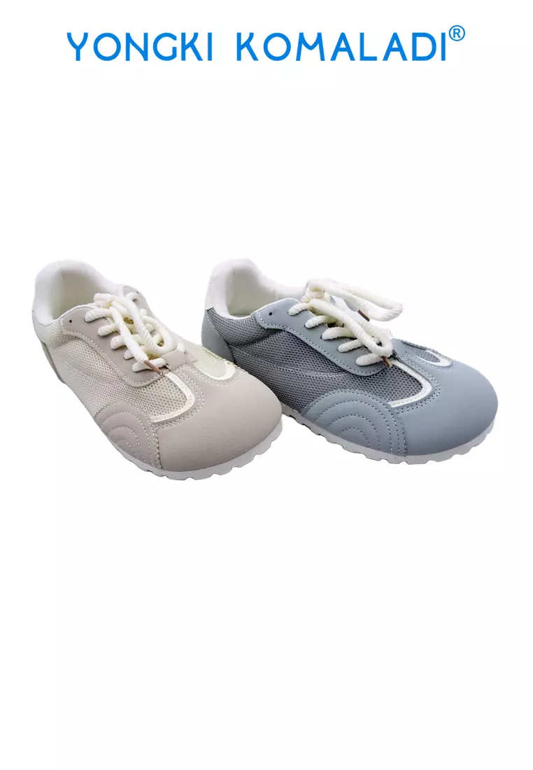 YONGKI KOMALADI MONA SEPATU CASUAL WANITA OL-ADN28806-BE ABU