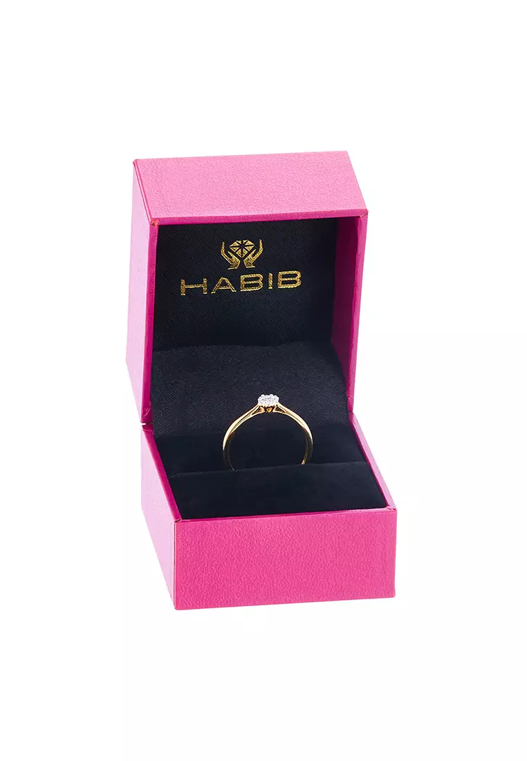HABIB ADORE | Diamond Ring (A La Solitaire) in 375/9K Yellow Gold Ring 256971023(R)-YG-0.10