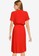 JACQUELINE DE YONG red Lea Short Sleeve Wrap Dress 93309AACF60448GS_2