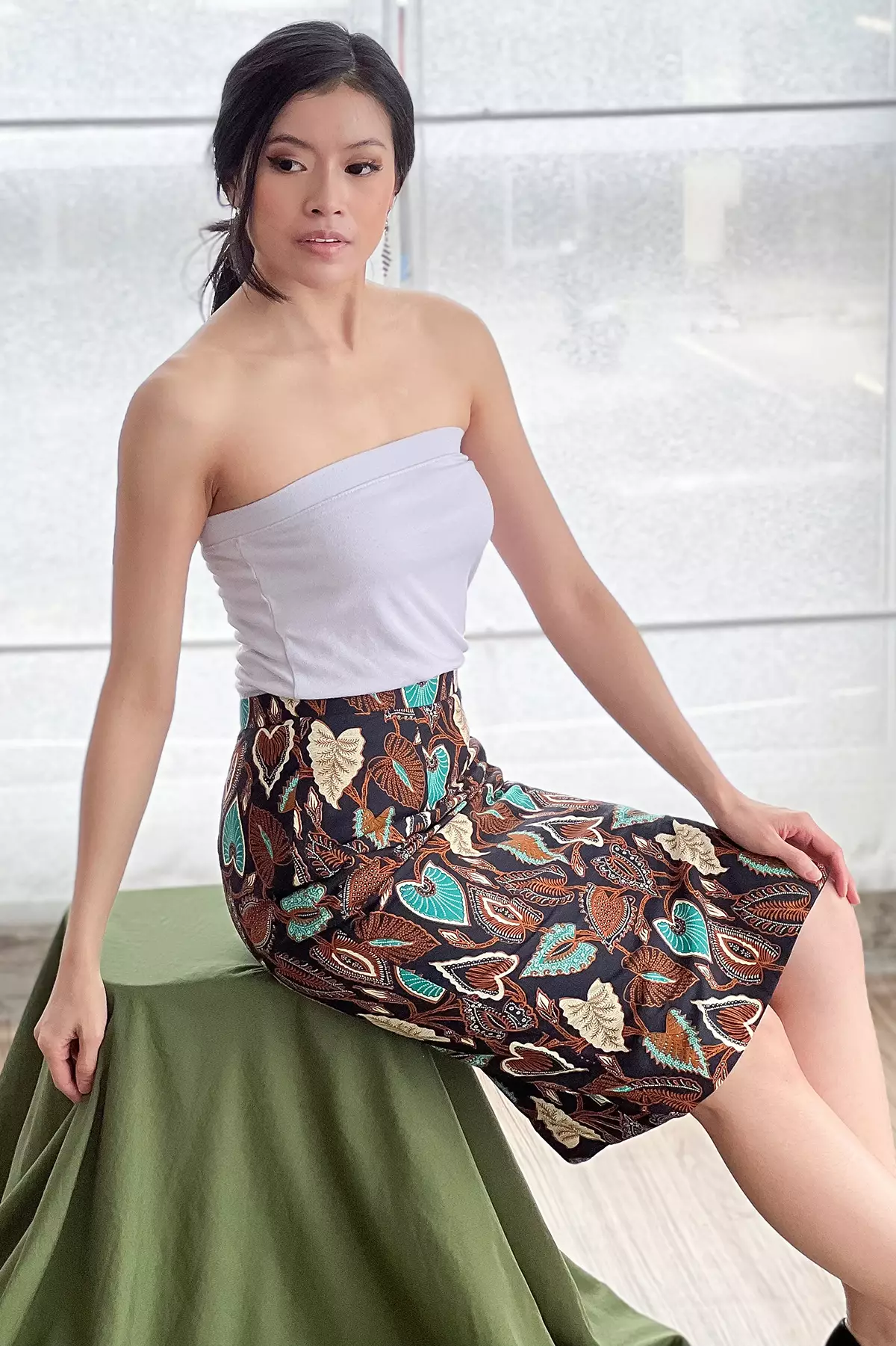 Siwangi Daun Hijau Batik Skirt