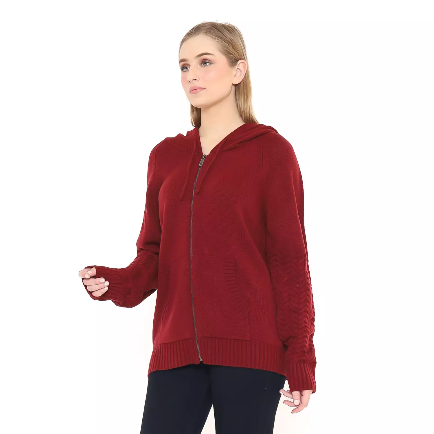 Insight Jumper Wanita Merah C Baikal Hoodie Sweater Planet Surf