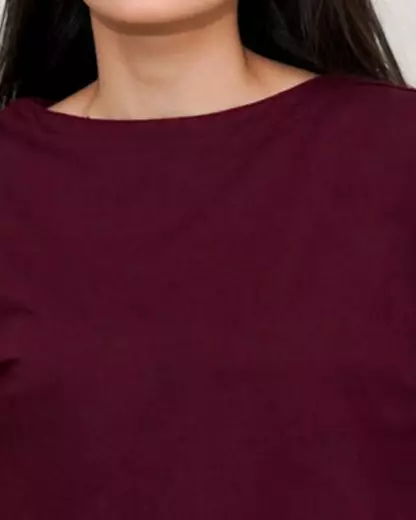 Matsuda Kaos Oversize Polos Wanita Lengan Panjang T Shirt Olive