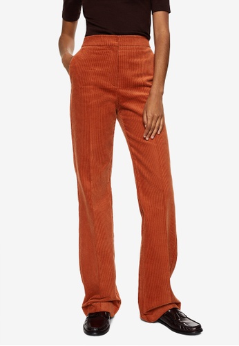 Mango Flared Corduroy Trousers | ZALORA Philippines