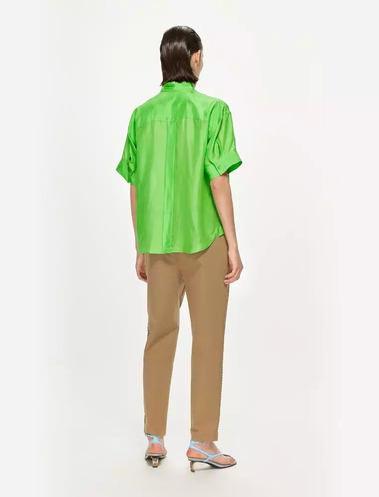JNBY Women's Mulberry Silk Short-Sleeve Shirt