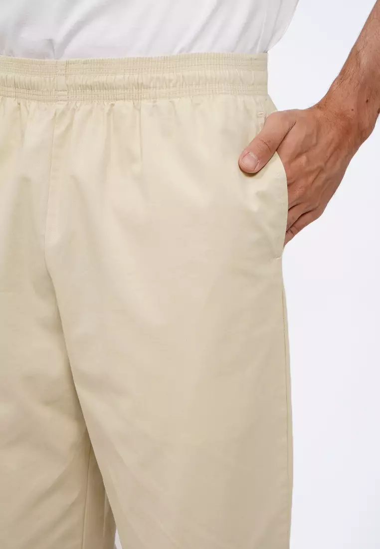 Regular Fit Pants with Elastic Waist