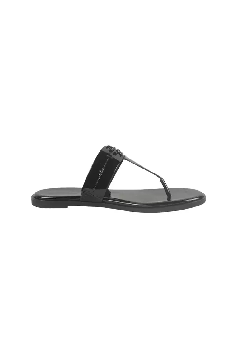 Tory burch black cheap leather sandals