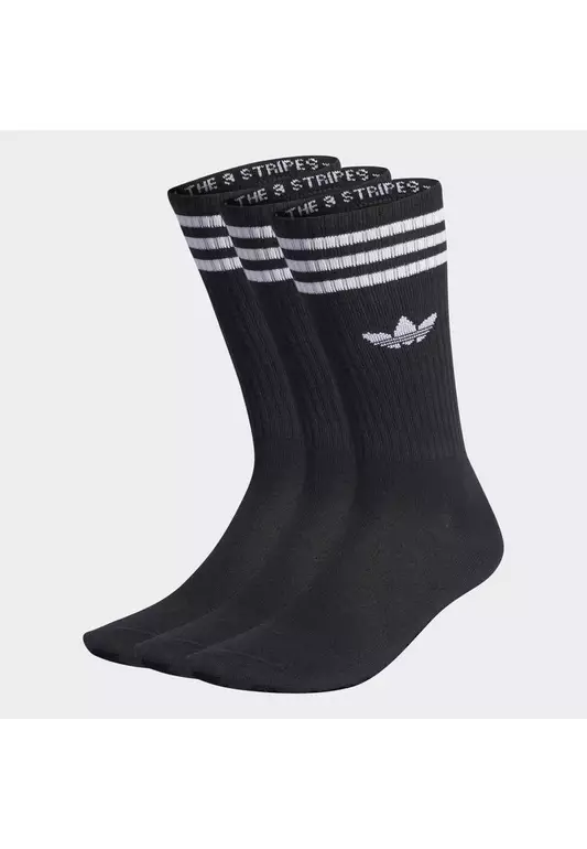 solid crew socks 3 pairs