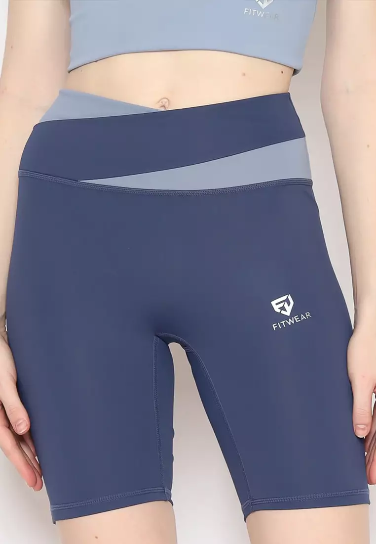 Fitwear - Celana / Legging Pendek Olahraga Wanita WINTER SEAMLESS SHORT - BLUE