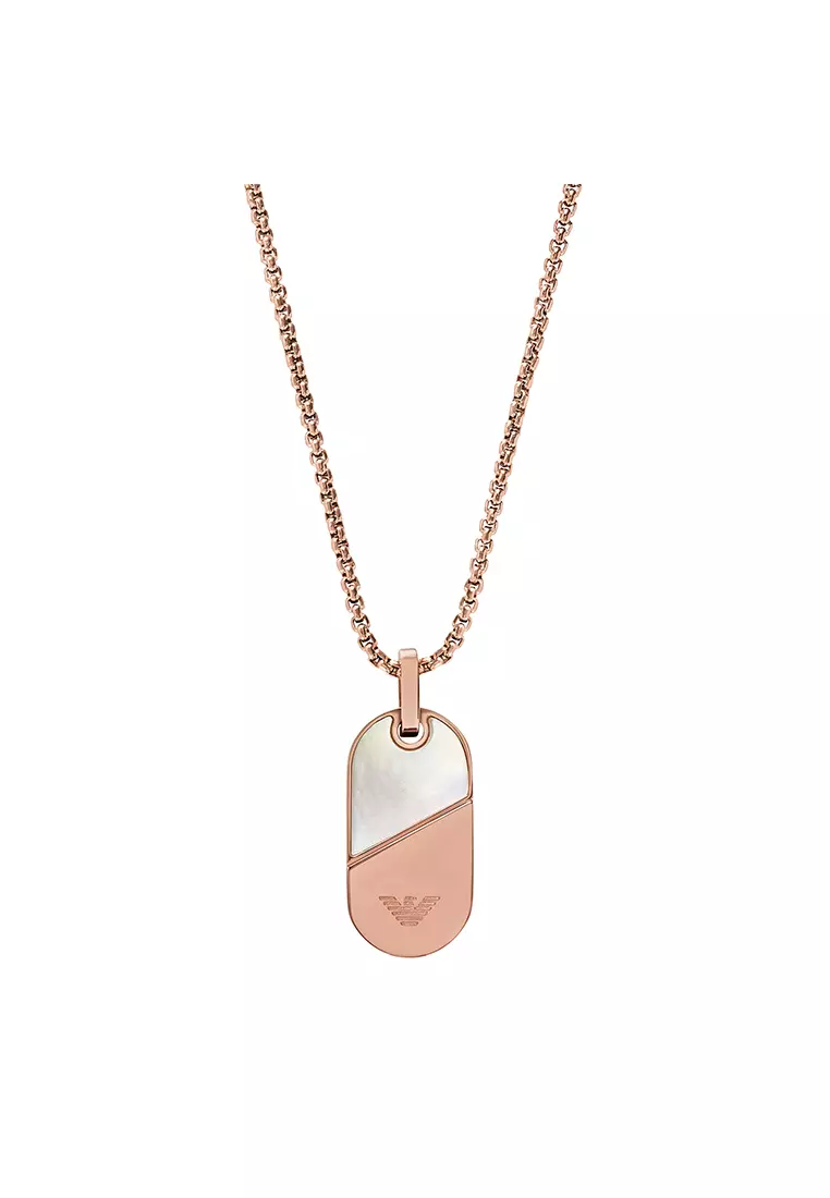 Buy Emporio Armani Couples Rose Gold Necklace EAJ-EGS3139221 2025