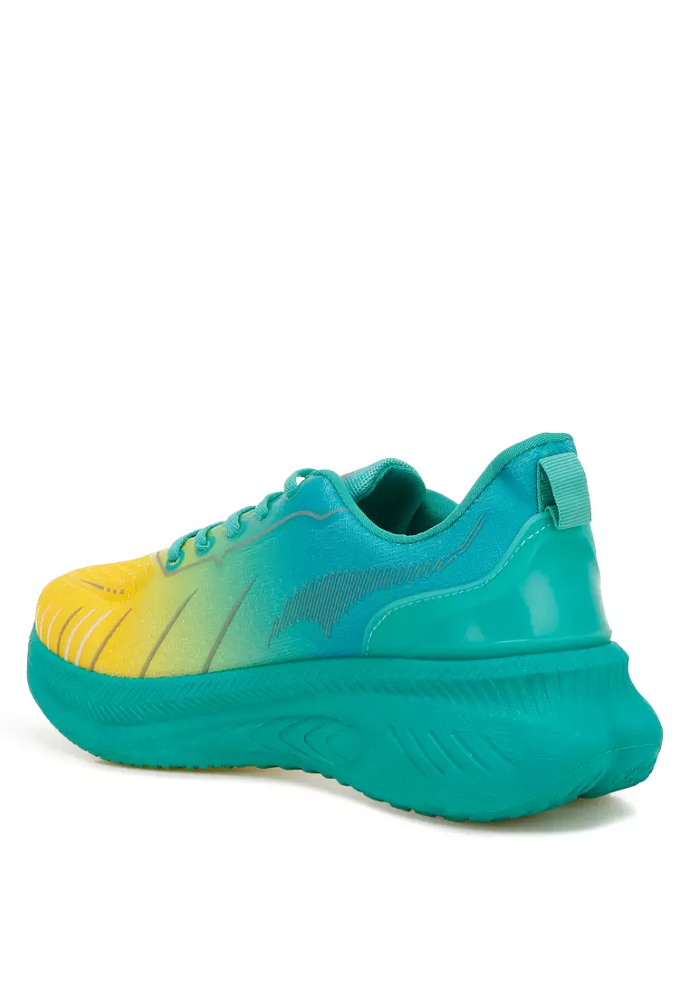 Sepatu Kets Flyknit Gradient Warna Hijau