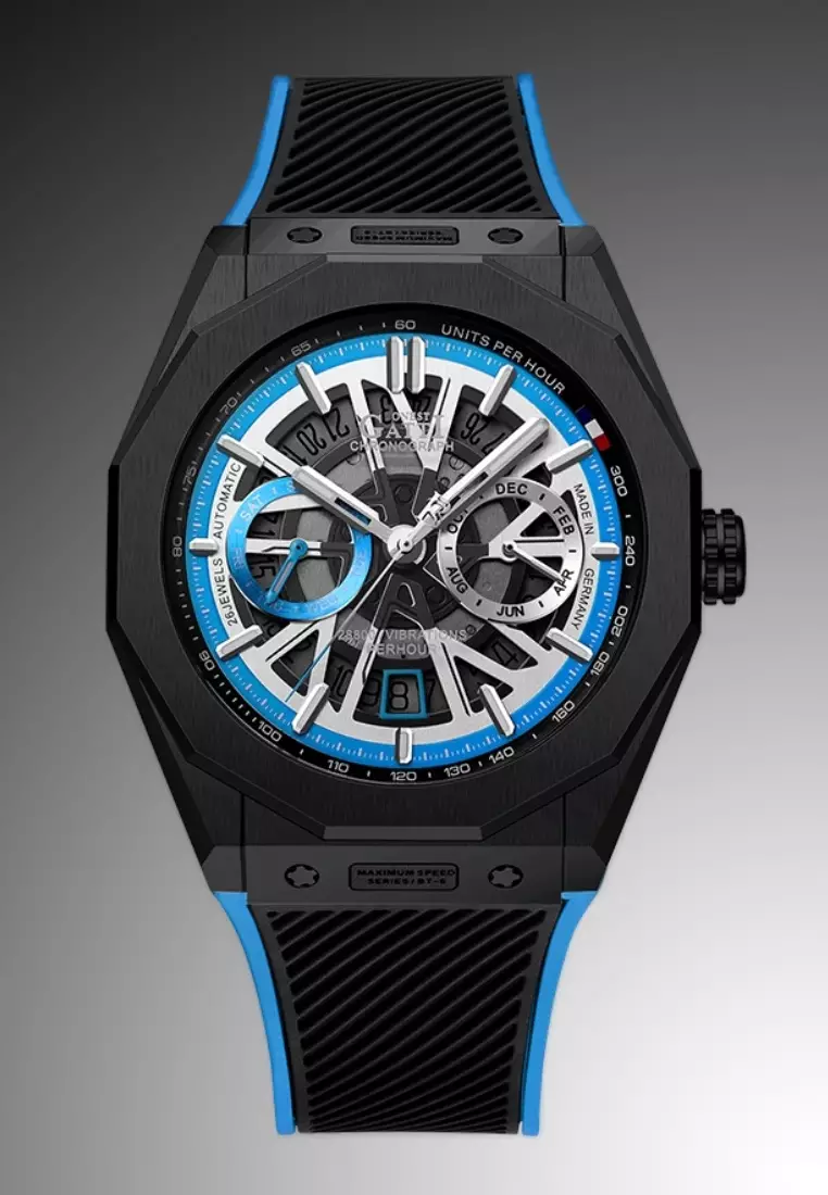 Automatic Unisex Stainless Steel Watch, Rubber Strap