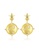 SUNRAIS gold High quality Silver S925 gold simple design earrings 4D275ACBF3E142GS_1