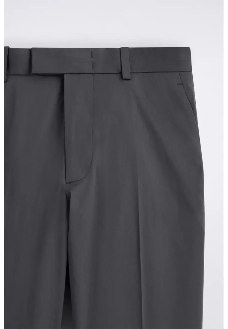 COTTON SLIM-FIT TROUSERS