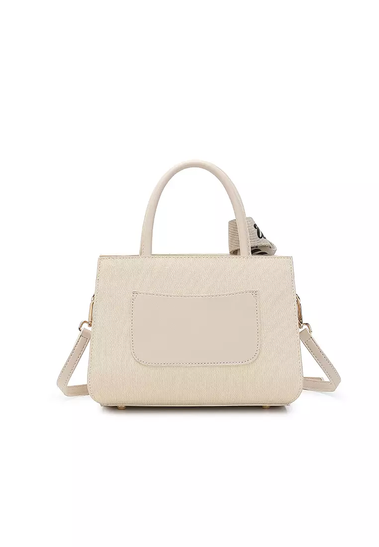 Women's Top Handle Bag / Sling Bag / Crossbody Bag / Shoulder Bag - Beige