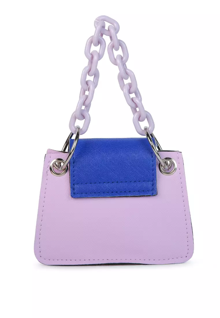 Buy London Rag Lilac Round Flap Mini Statement Bag 2024 Online | ZALORA ...