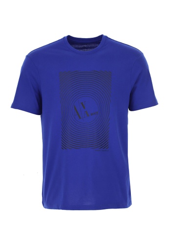 Armani Exchange blue AX Armani Exchange Men Ax Beats Cotton Short Sleeve T Shirt 796C4AA6111EACGS_1