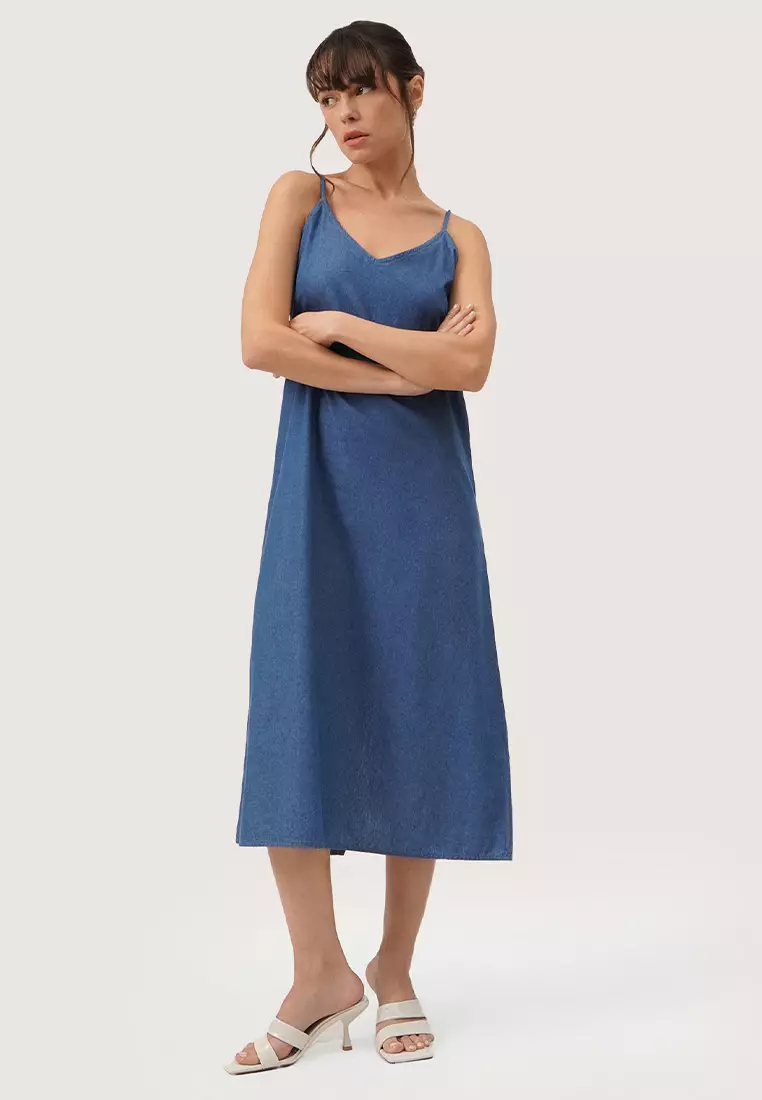 Chambray deals slip dress