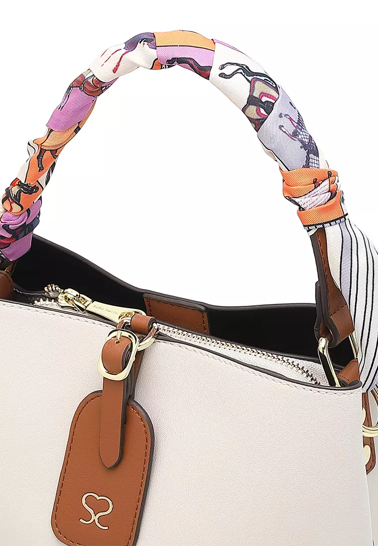 Women's Top Handle Bag / Sling Bag / Crossbody Bag (Tas Selempang / Tas Tangan) - Putih