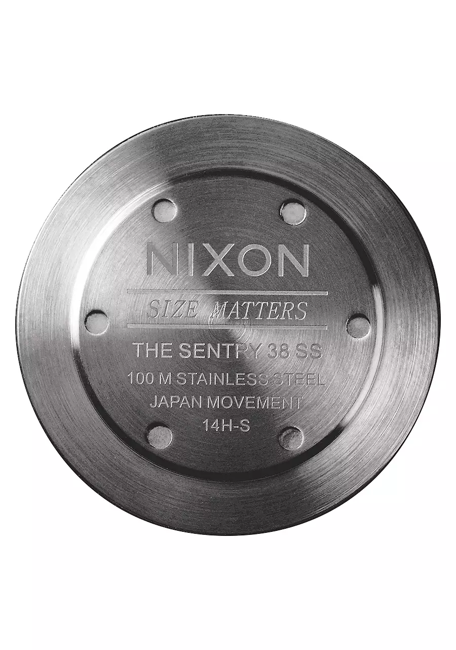 NIXON SENTRY 38 SS GUNMETAL/COBALT SUNRAY